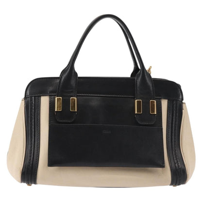 Chloe Alice Satchel Leather, BEIGE, LEATHER, Handbag