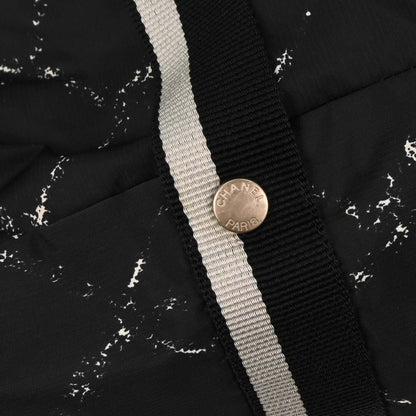 Chanel Travel Line Duffle Bag Printed Nylon, BLACK, NYLON, Travel bag