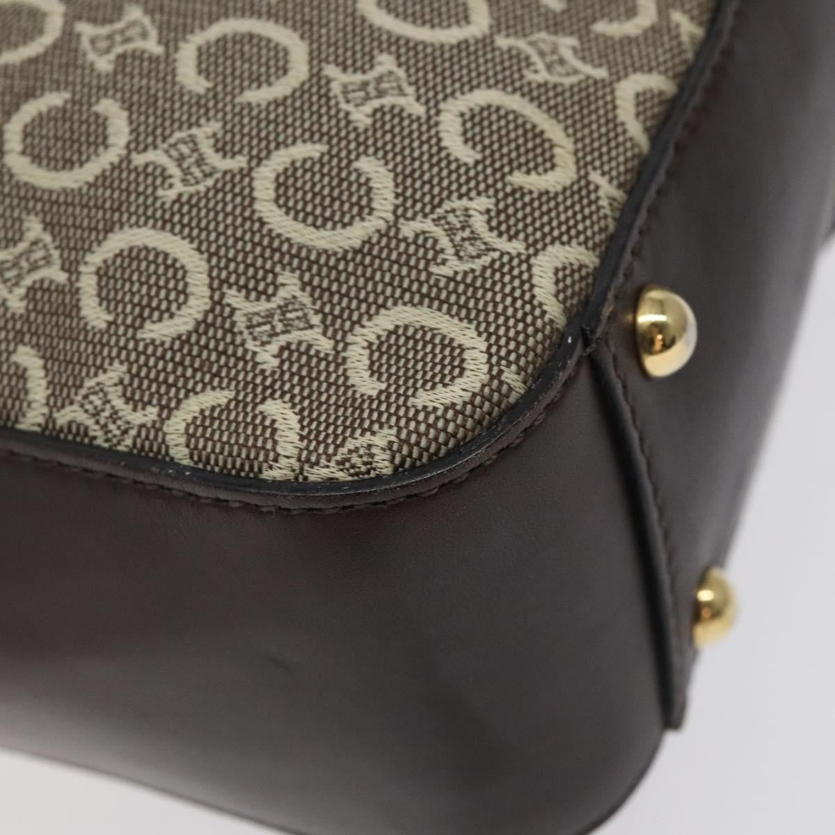 Celine C Macadam Handbag Canvas, Gray, Canvas, Handbag