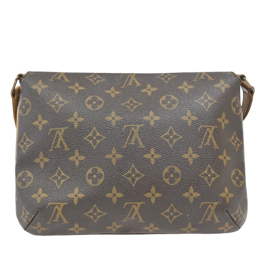 Louis Vuitton Musette Tango Handbag Monogram Canvas, BROWN, CANVAS, Shoulder bag