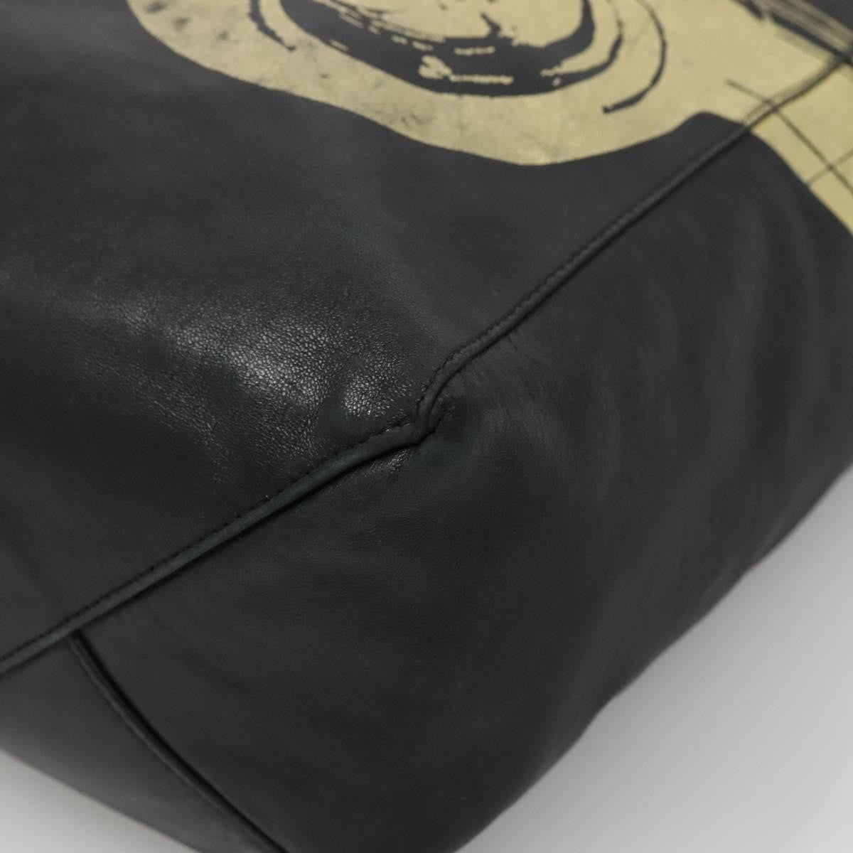 Celine Vertical Cabas Tote Printed Leather, BLACK, LEATHER, Tote bag