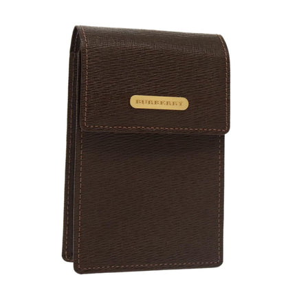 Burberry Vintage Pouch Leather, BROWN, LEATHER, Clutche & pouche