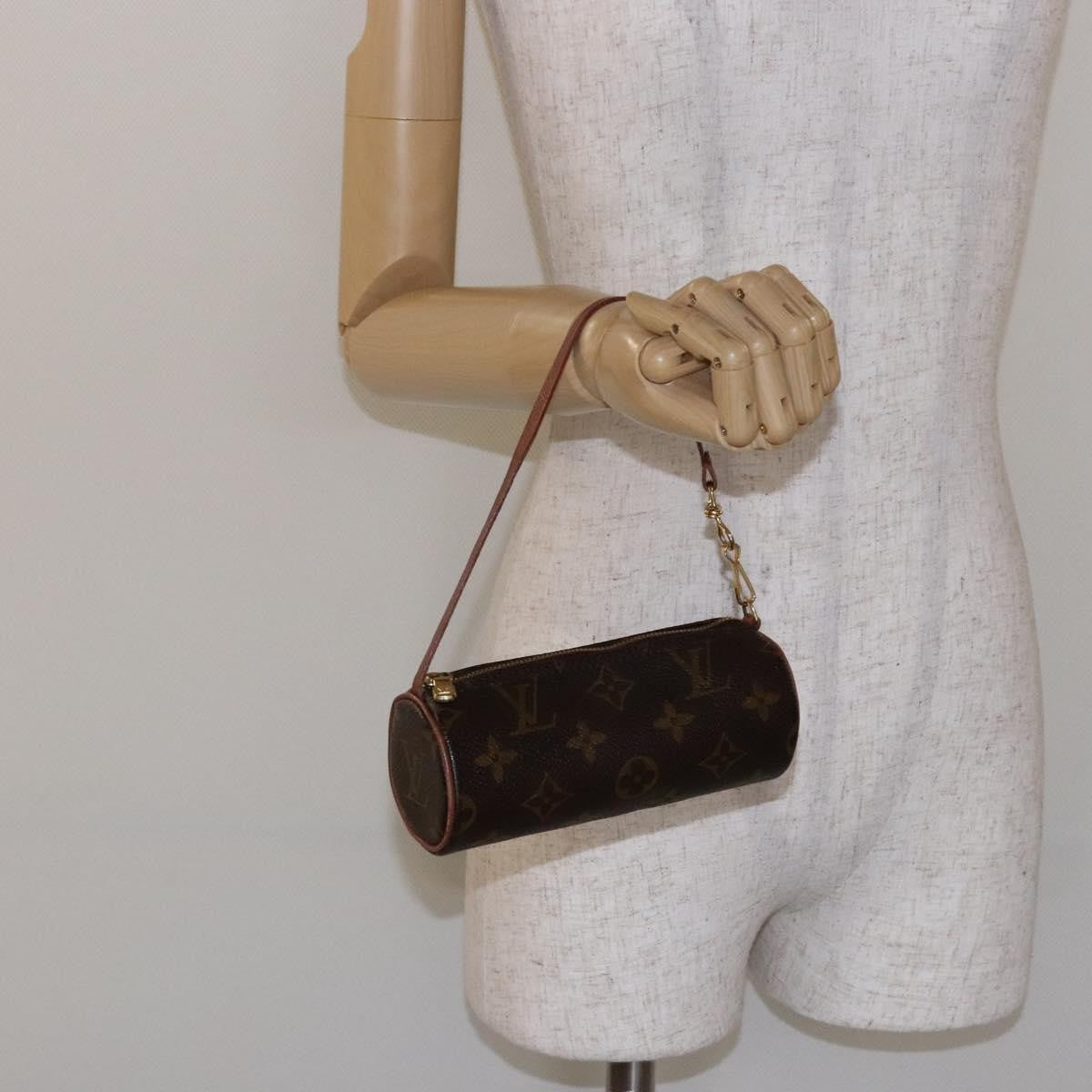 Louis Vuitton Papillon Pochette Monogram Canvas, BROWN, CANVAS, Handbag