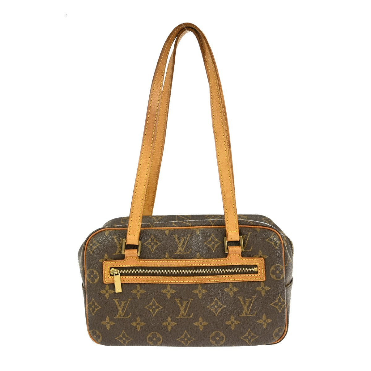 Louis Vuitton Cite Handbag Monogram Canvas, BROWN, CANVAS, Handbag