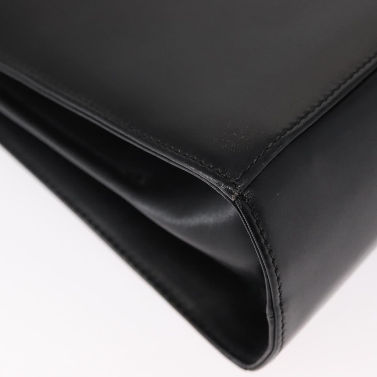 Salvatore Ferragamo Gancini Convertible Top Handle Bag Leather, BLACK, LEATHER, Handbag