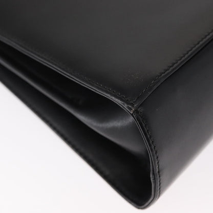 Salvatore Ferragamo Gancini Convertible Top Handle Bag Leather, BLACK, LEATHER, Handbag