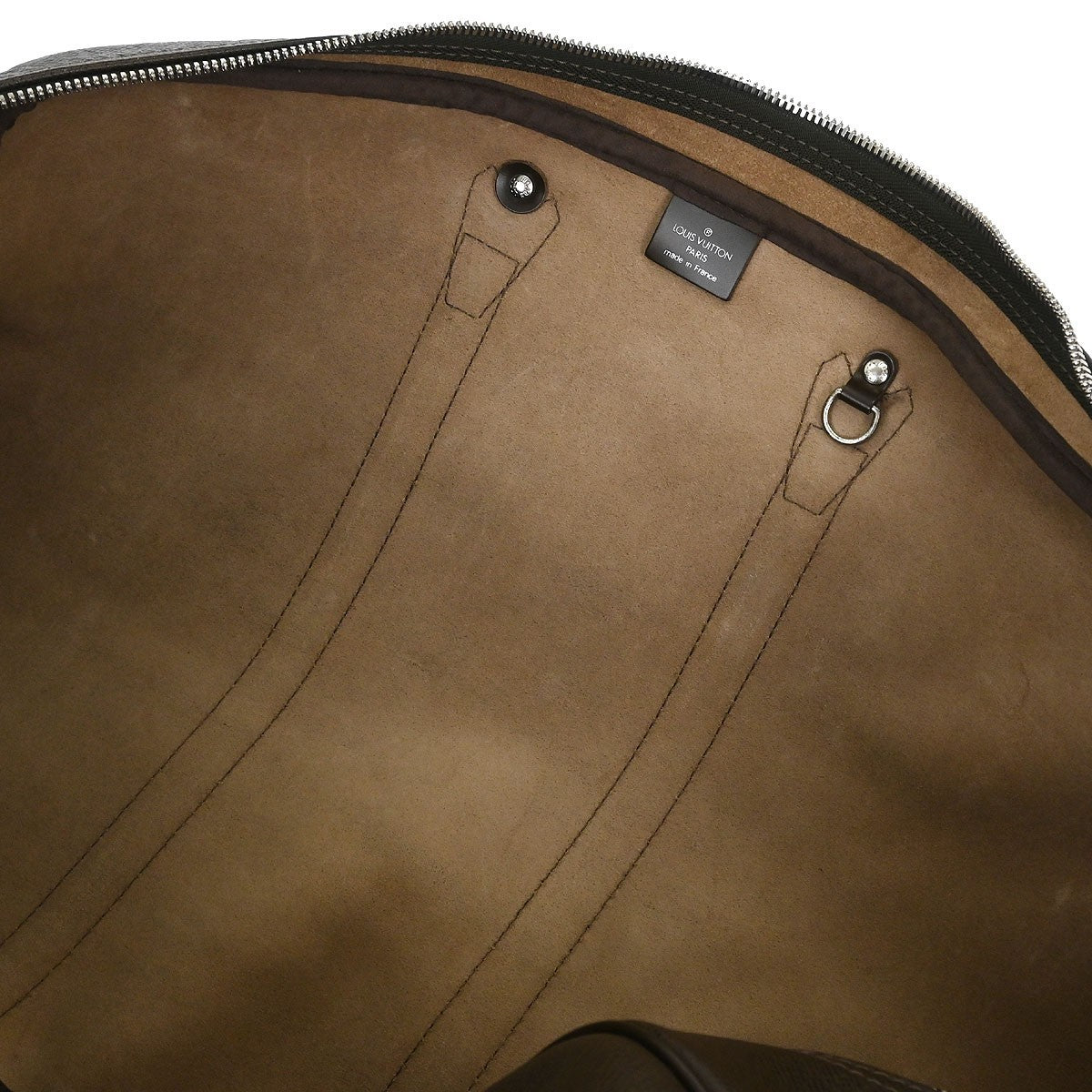 Louis Vuitton Kendall Handbag Taiga Leather, BROWN, LEATHER, Travel bag