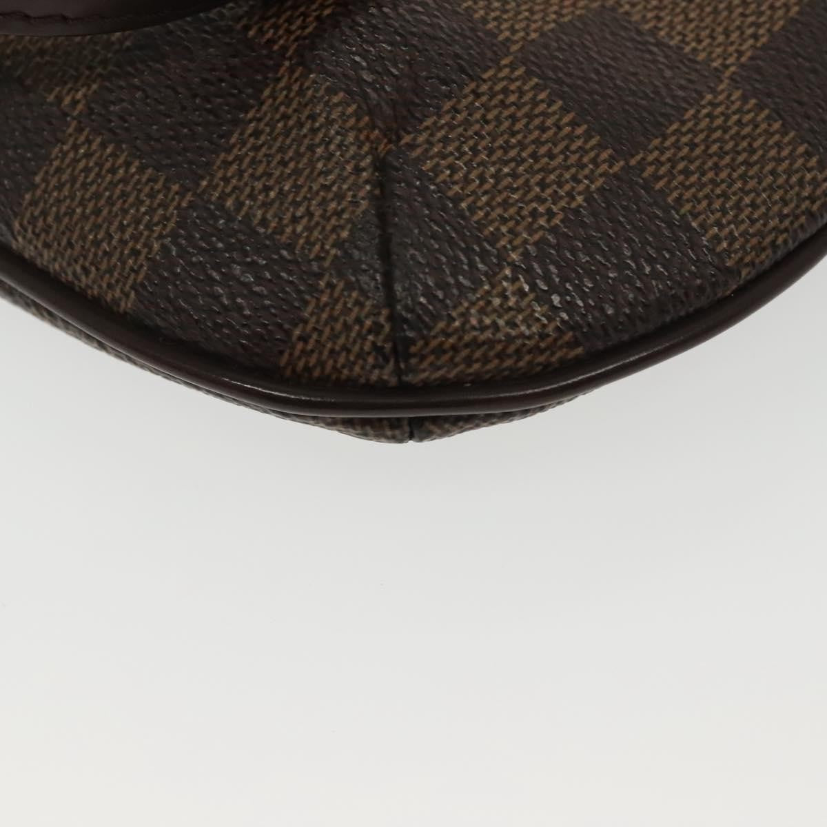 Louis Vuitton Manosque Pochette Damier, Brown, Canvas, Clutch
