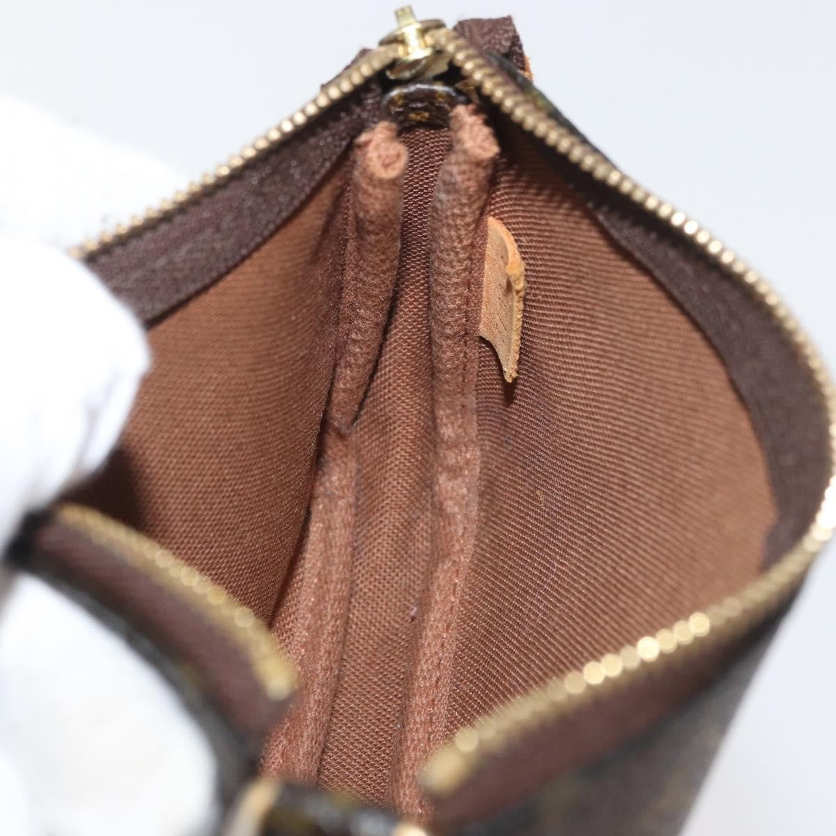 Louis Vuitton Pochette Accessoires Monogram Canvas, Brown, Canvas, Clutch