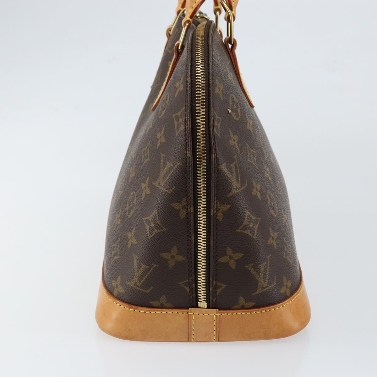 Louis Vuitton Alma Handbag Monogram Canvas, BROWN, CANVAS, Handbag