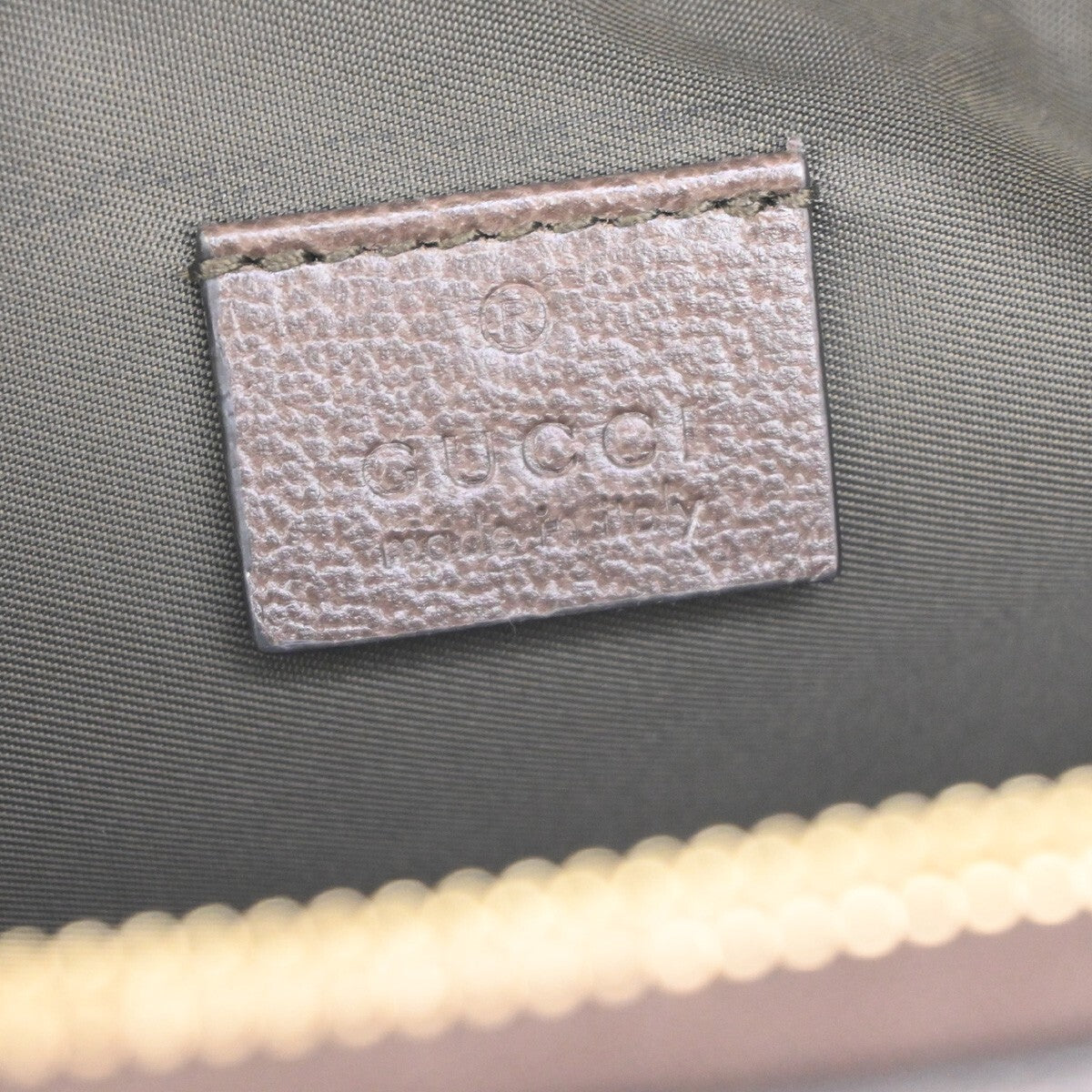 Gucci Ophidia Cosmetic Pouch GG Coated Canvas, BROWN, CANVAS, Toiletry Case