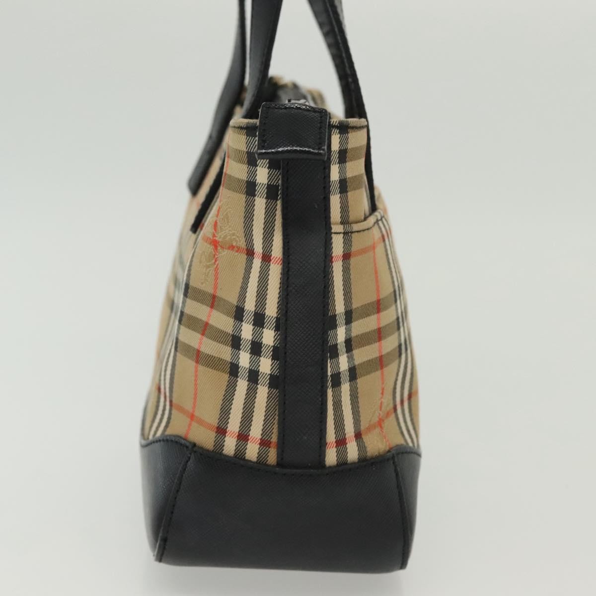 Burberry Nova Handbag Check Pattern, BEIGE, CANVAS, Handbag