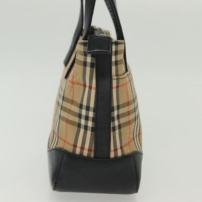 Burberry Nova Handbag Check Pattern, BEIGE, CANVAS, Handbag