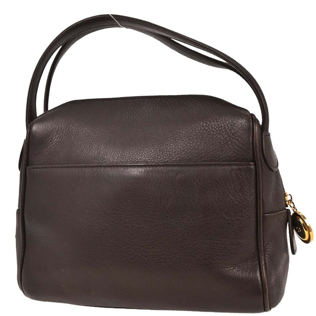 Christian Dior Vintage Handbag Leather, BROWN, LEATHER, Handbag