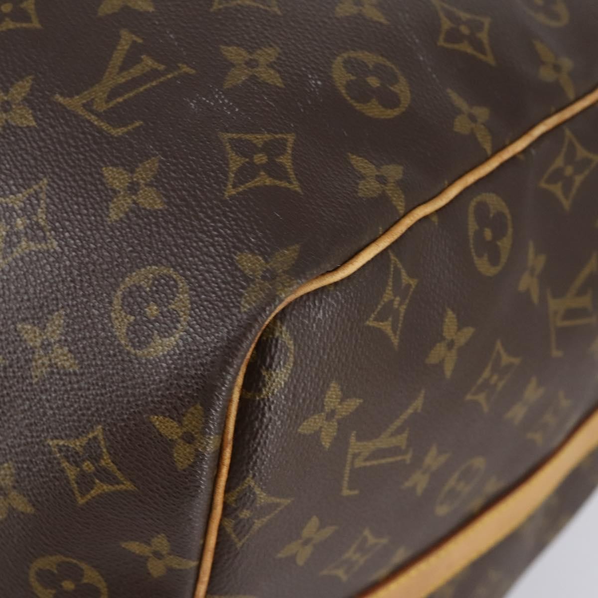 Louis Vuitton Keepall Bandouliere Bag Monogram Canvas, BROWN, CANVAS, Travel bag
