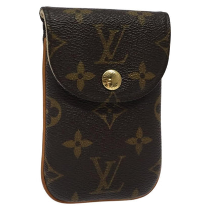 Louis Vuitton Étui Téléphone Monogram Canvas, BROWN, CANVAS, Tech accessory