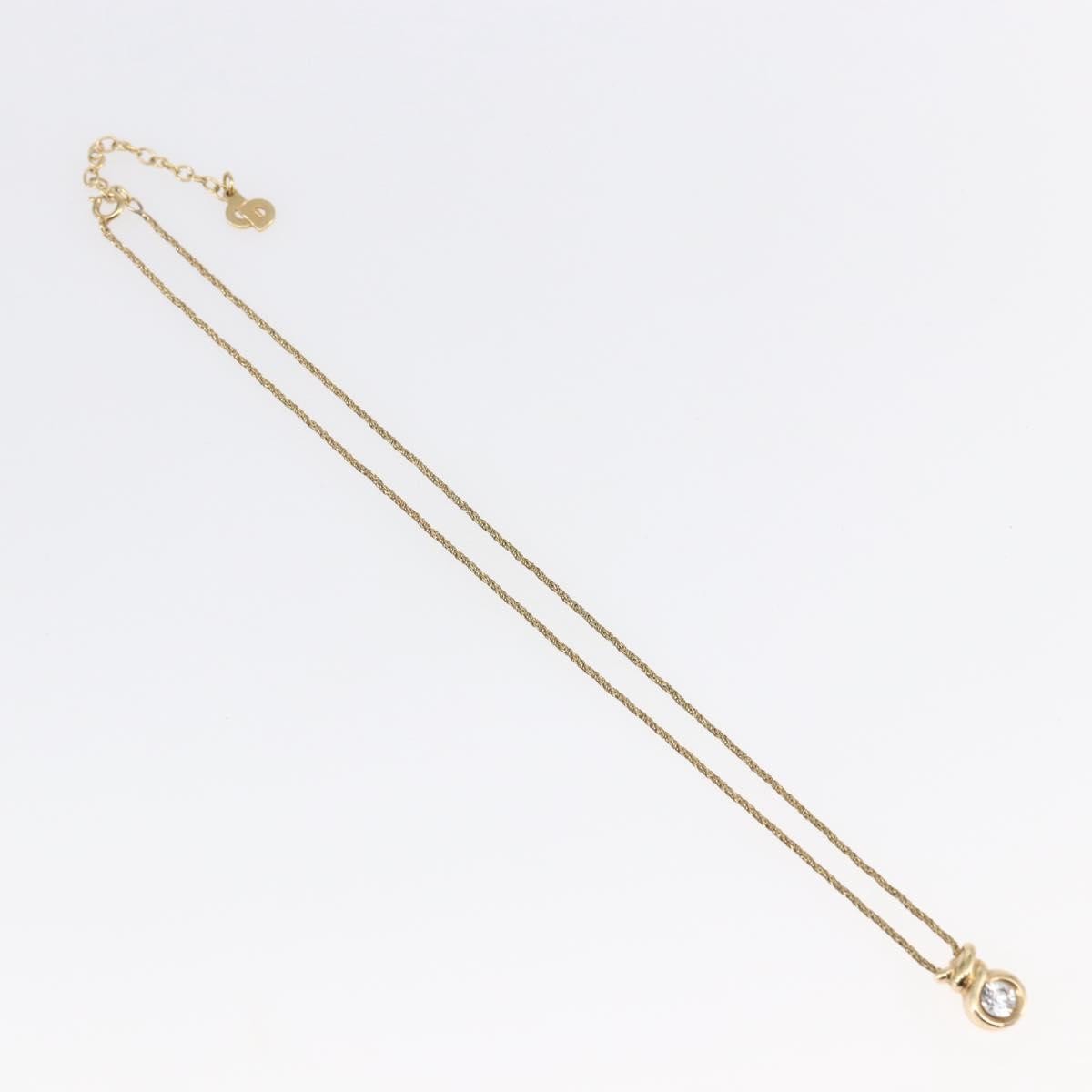 Christian Dior CD Pendant Necklace Metal, GOLD, METAL, Necklace