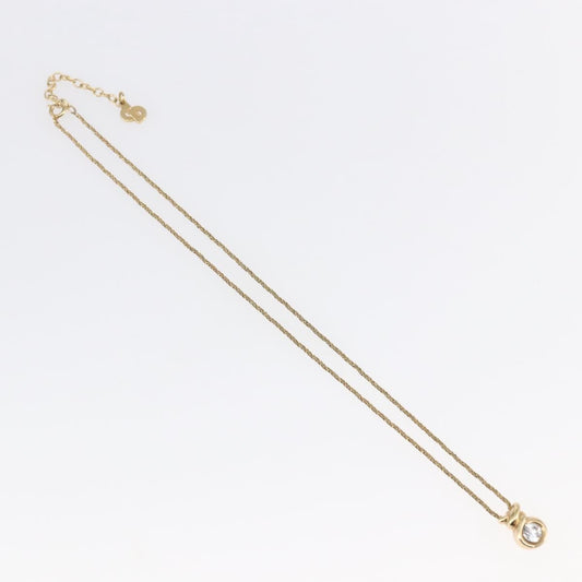 Christian Dior CD Pendant Necklace Metal, GOLD, METAL, Necklace