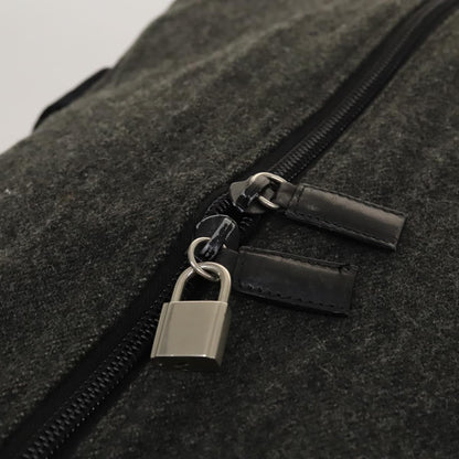 Prada Boston Bag Wool, GRAY, WOOL, Travel bag