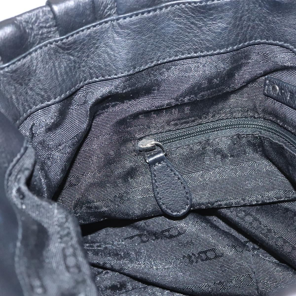 Celine Pillow Handbag Leather, BLACK, LEATHER, Handbag