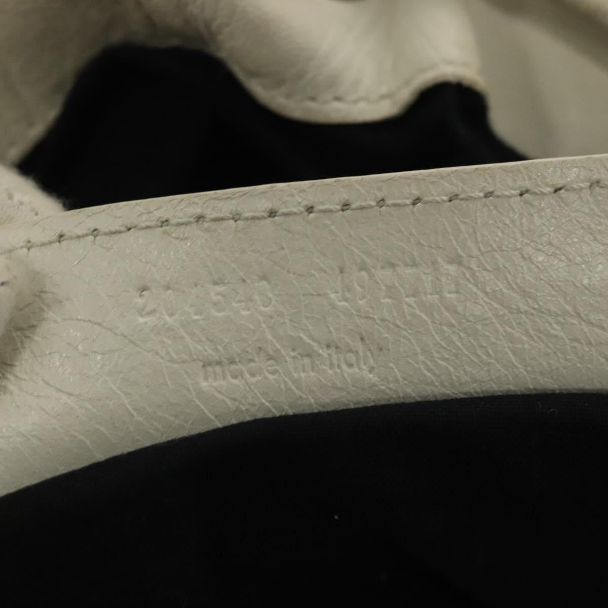 Balenciaga Pom Pon Giant Studs Bag Leather, WHITE, LEATHER, Handbag