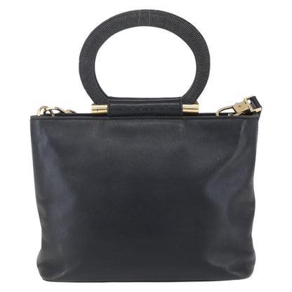 Celine Handbag Leather, BLACK, LEATHER, Handbag