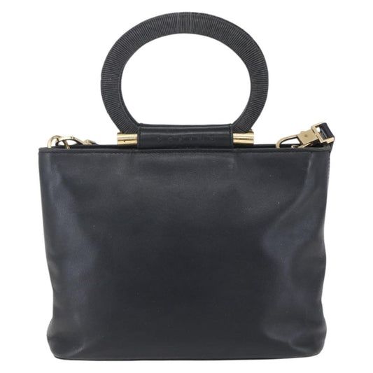 Celine Handbag Leather, BLACK, LEATHER, Handbag