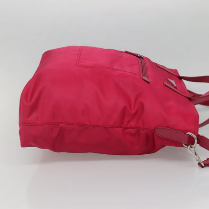 Prada Convertible Front Pocket Tote Tessuto, PINK, NYLON, Tote bag