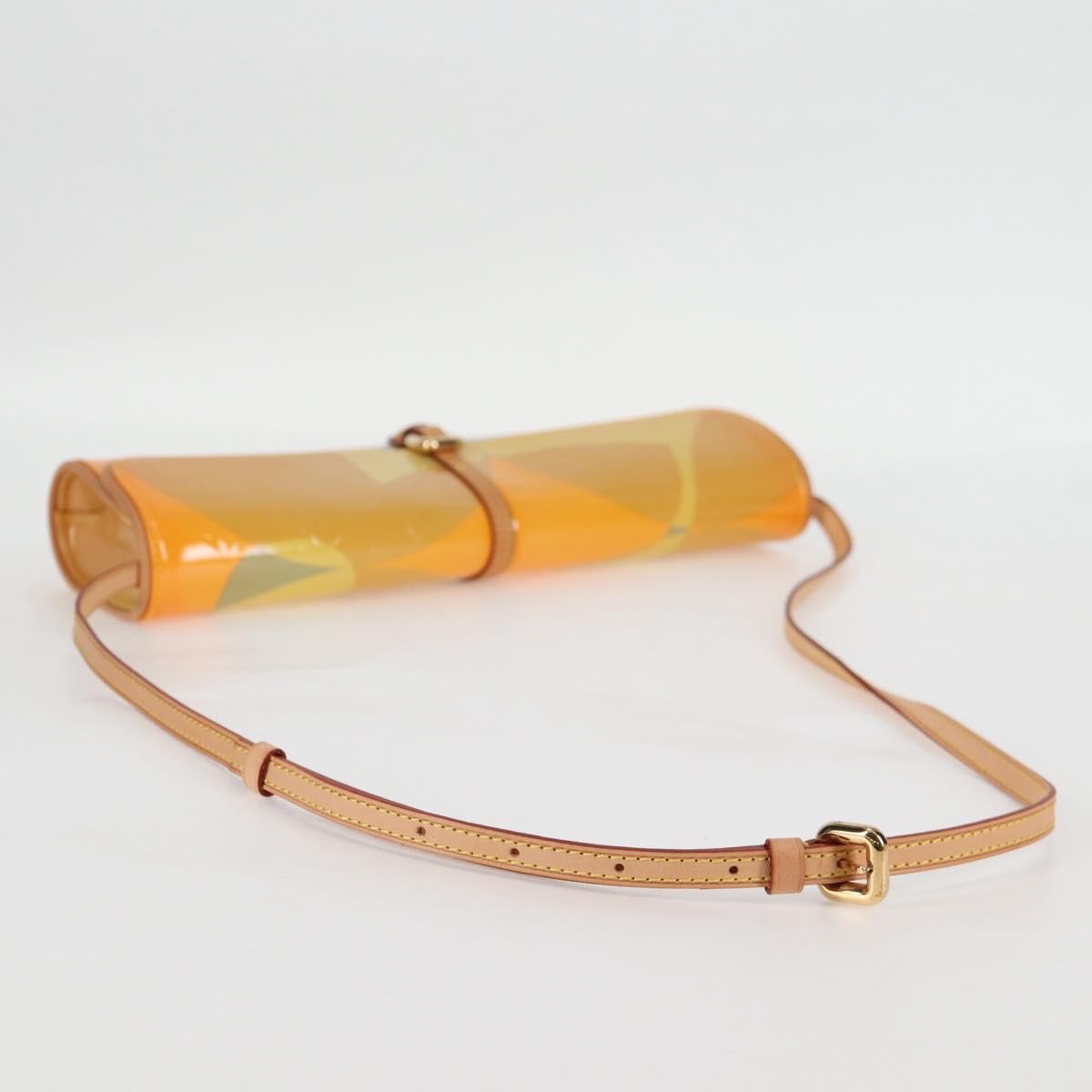 Louis Vuitton Fleurs Pochette Printed Monogram Vernis, YELLOW, PATENT_LEATHER, Shoulder bag