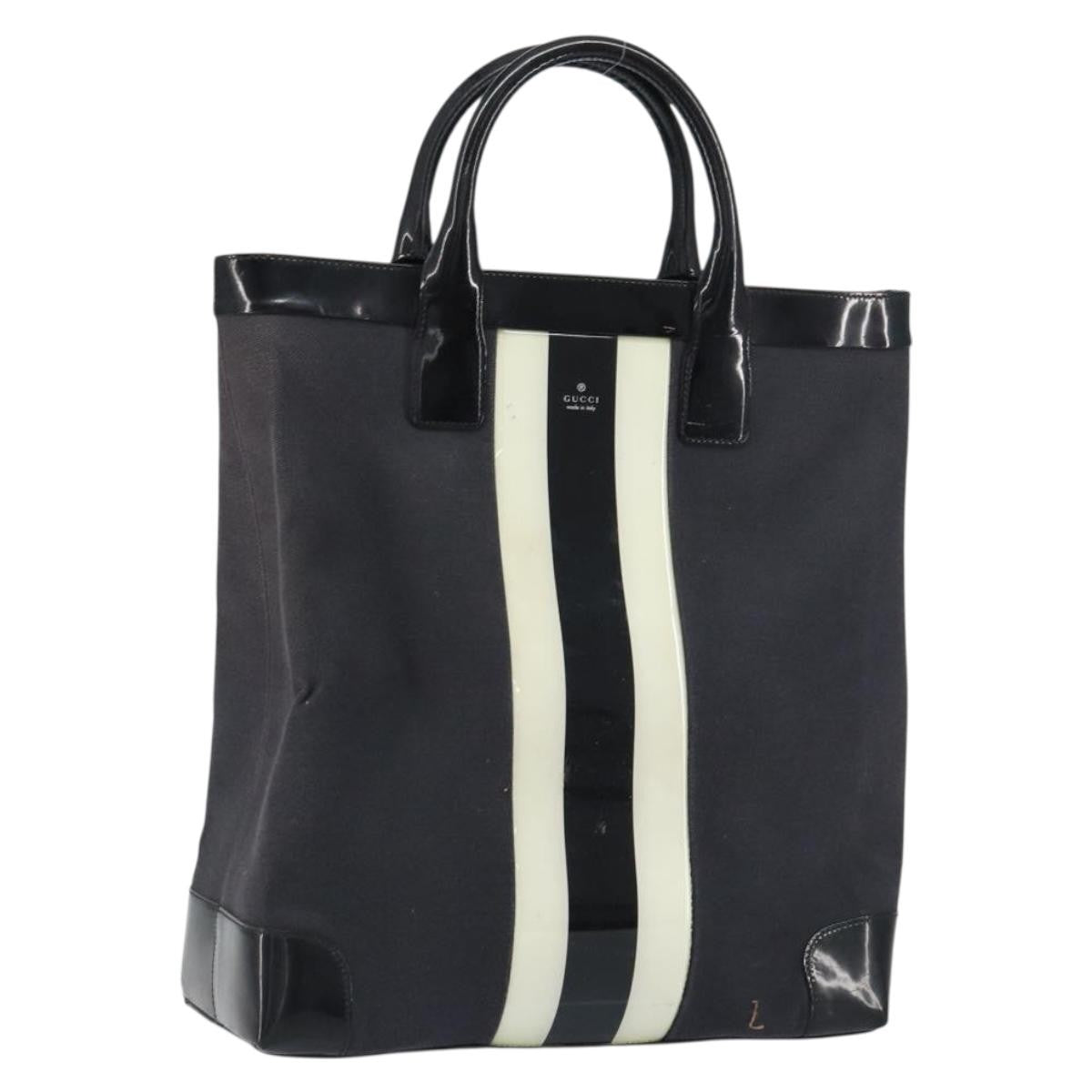 Gucci Vintage tote Canvas, BLACK, CANVAS, Tote bag