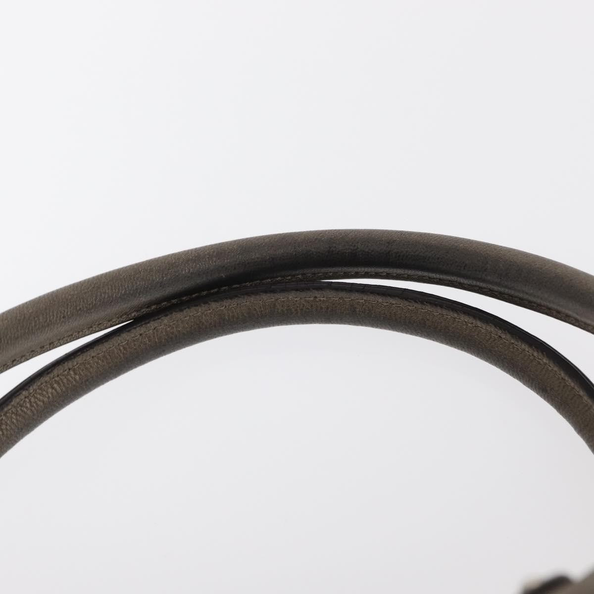 Salvatore Ferragamo Gancini Buckle Shoulder Bag Leather, GOLD, LEATHER, Handbag