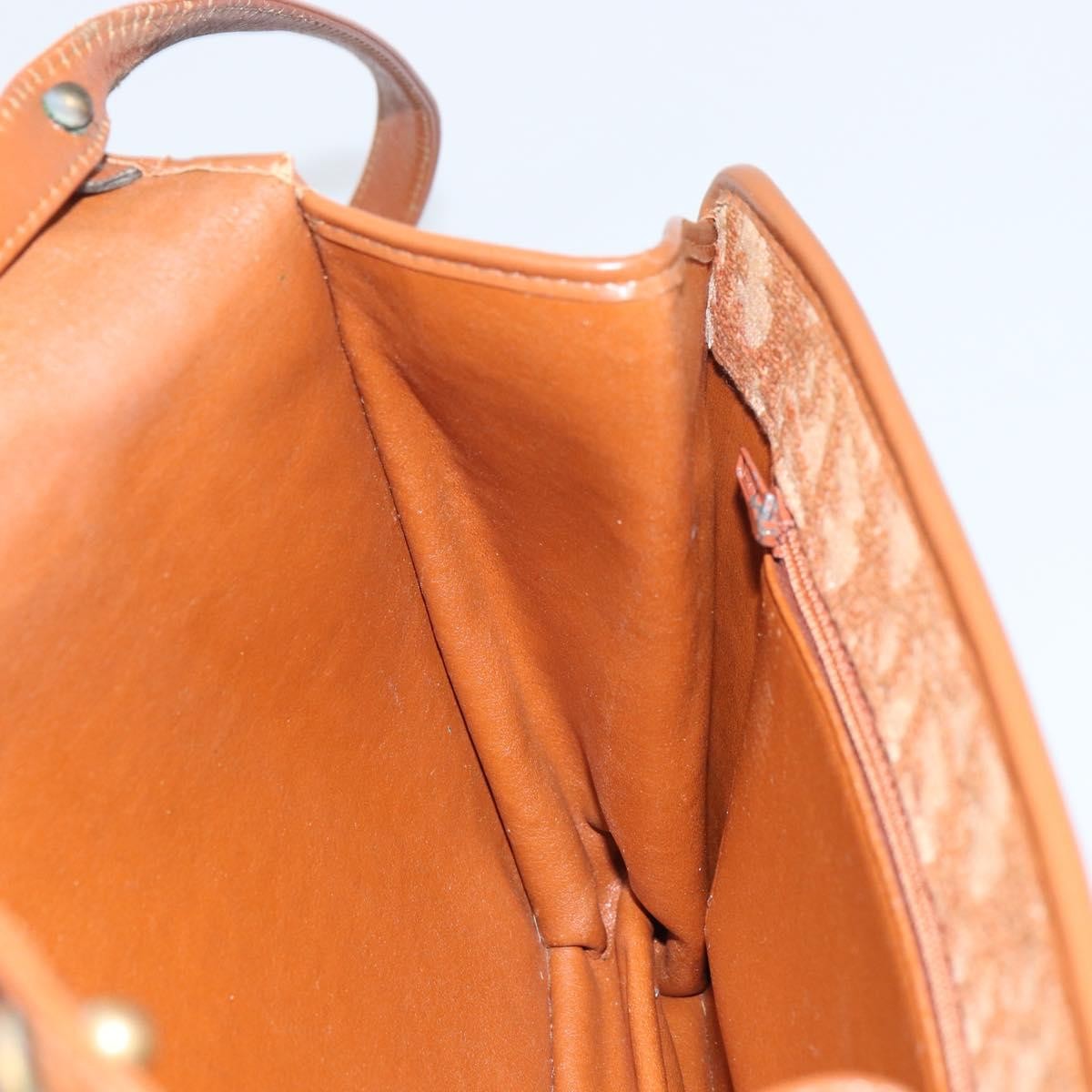 Christian Dior Vintage Trotter Shoulder Bag Canvas, BROWN, CANVAS, Shoulder bag