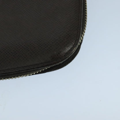 Louis Vuitton Atoll Organizer Wallet Taiga Leather, BROWN, LEATHER, Clutche & pouche