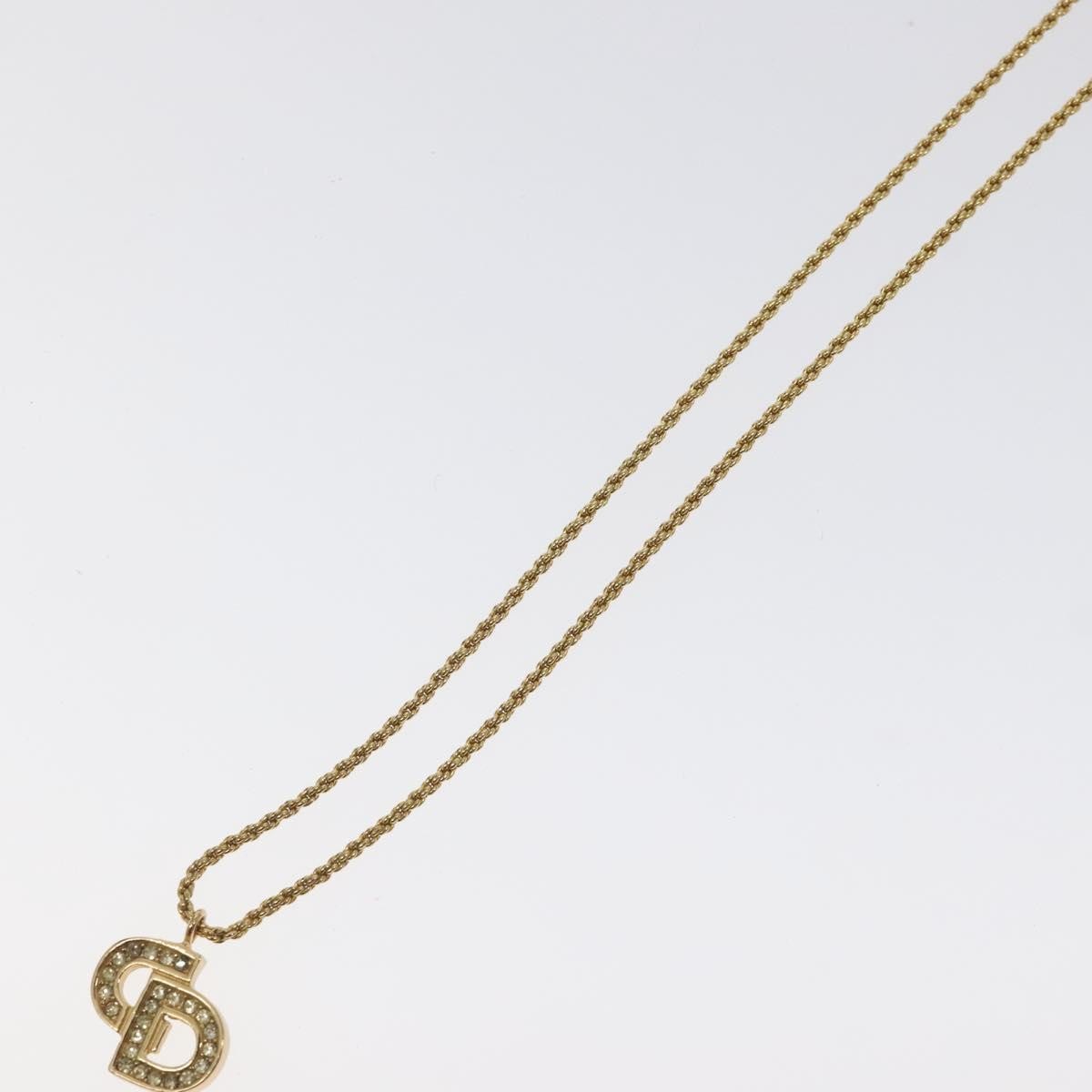 Christian Dior CD Pendant Necklace Gold-plated, GOLD, GOLD_PLATED, Necklace