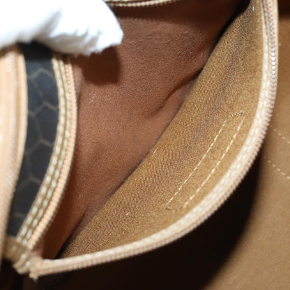 Christian Dior Vintage Honeycomb Boston bag Canvas and Leather, BLACK, CANVAS, Travel bag