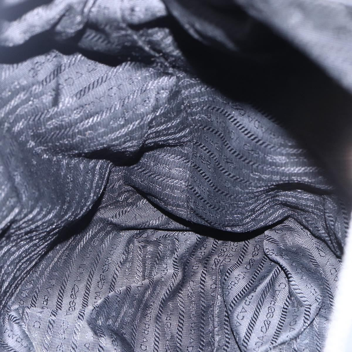 Prada Vintage Tote Tessuto with Leather, BLACK, NYLON, Tote bag