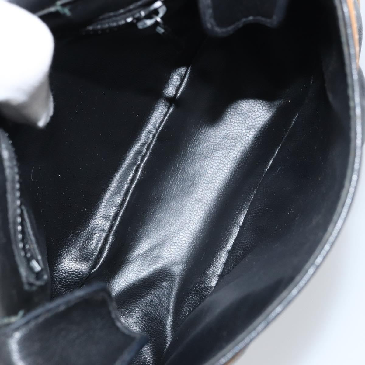 Celine Vintage Shoulder Bag Leather, BLACK, LEATHER, Shoulder bag