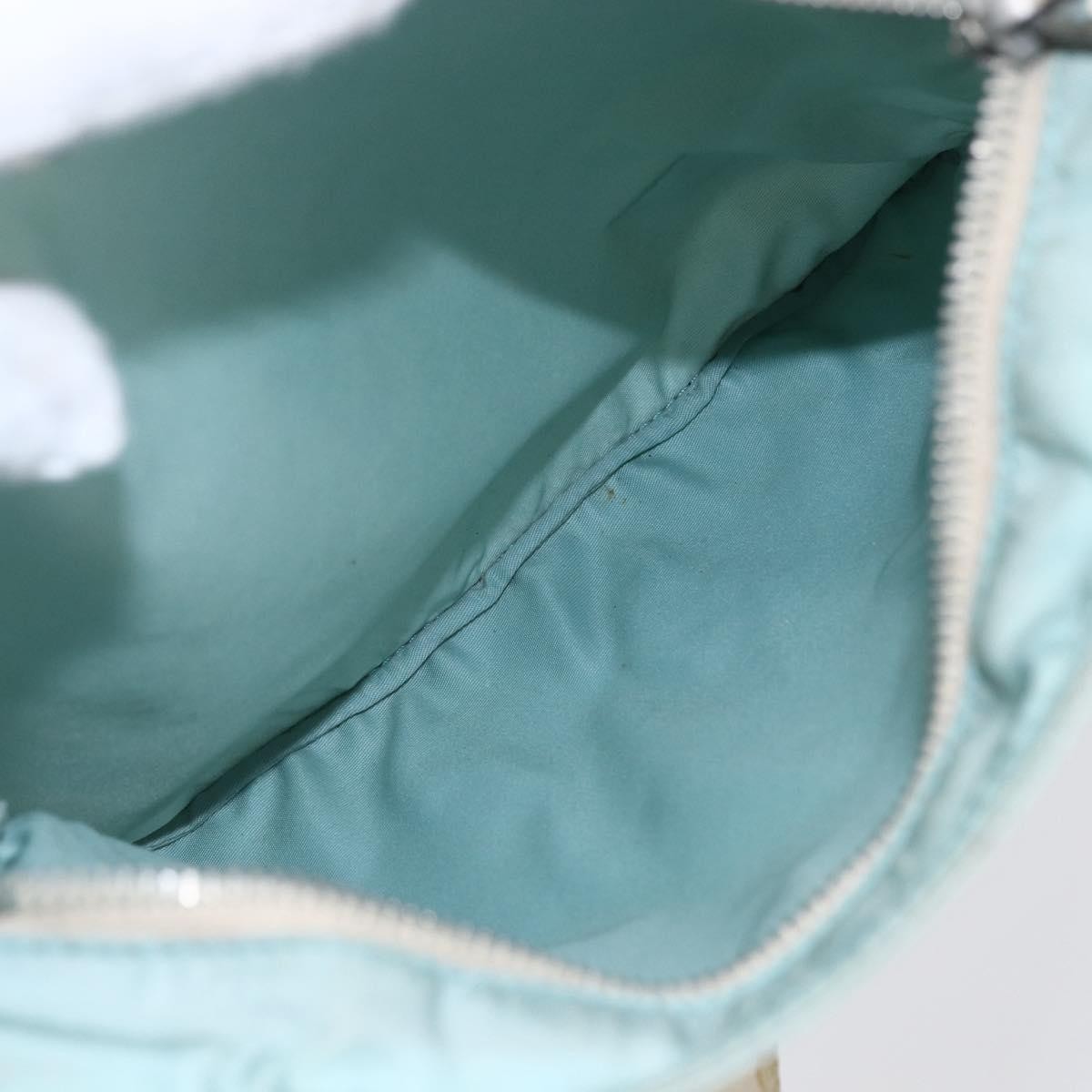 Prada Front Pocket Messenger Bag Tessuto, BLUE, NYLON, Shoulder bag