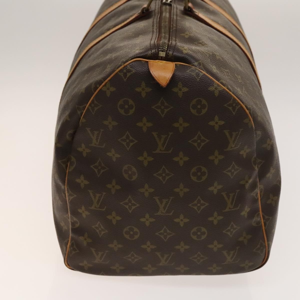 Louis Vuitton Keepall Bag Monogram Canvas, BROWN, CANVAS, Travel bag