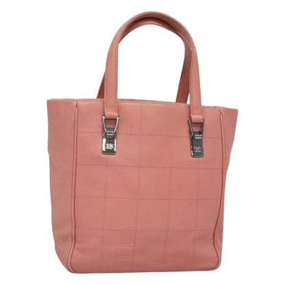 Chanel Chocolate Bar Coco Mark handbag Caviar skin, PINK, LEATHER, Handbag