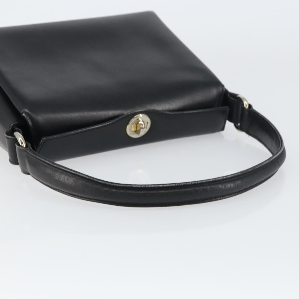 Gucci Vintage Convertible Box Crossbody Bag Leather, BLACK, LEATHER, Handbag