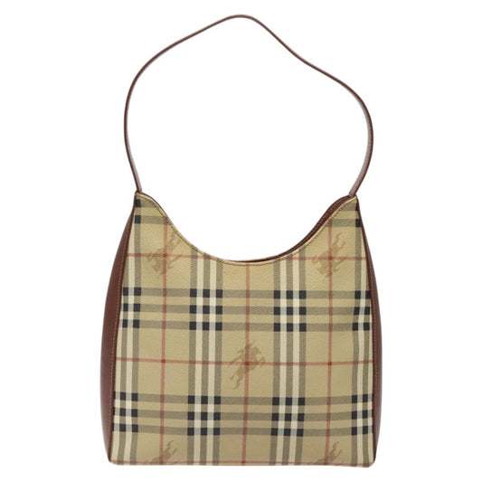 Burberry Shoulder Bag Nova Check Canvas, BEIGE, PVC, Shoulder bag