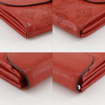 Louis Vuitton Iris Wallet Mahina Leather, Red, Leather, Wallet