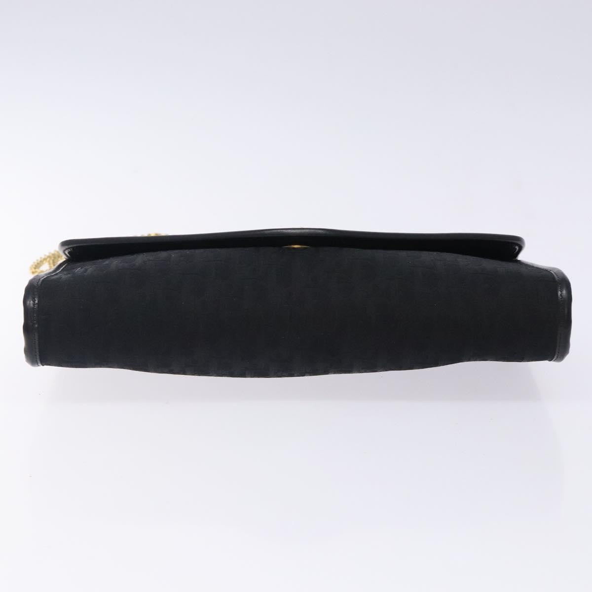 Christian Dior Vintage Trotteur Chain shoulder bag Canvas, BLACK, CANVAS, Shoulder bag