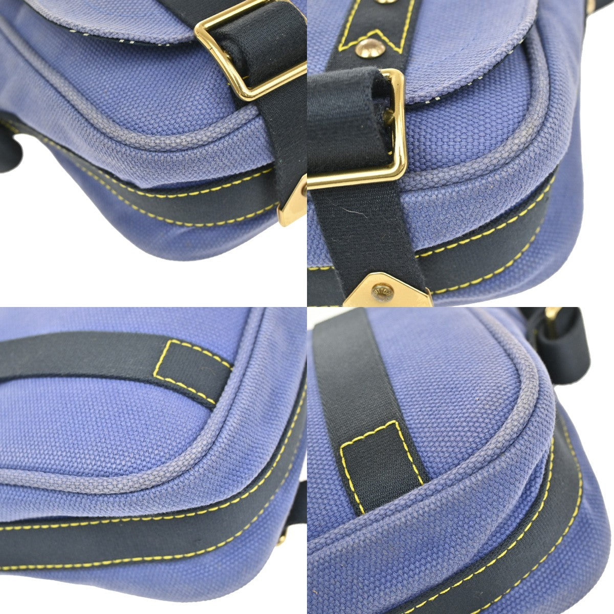 Louis Vuitton Antigua Besace Messenger Bag Canvas, BLUE, CANVAS, Shoulder bag