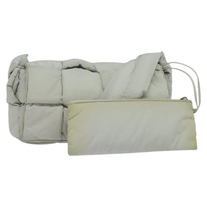 Bottega Veneta Padded Tech Cassette Crossbody Bag Intrecciato Nylon, Gray, Nylon, Shoulder Bag
