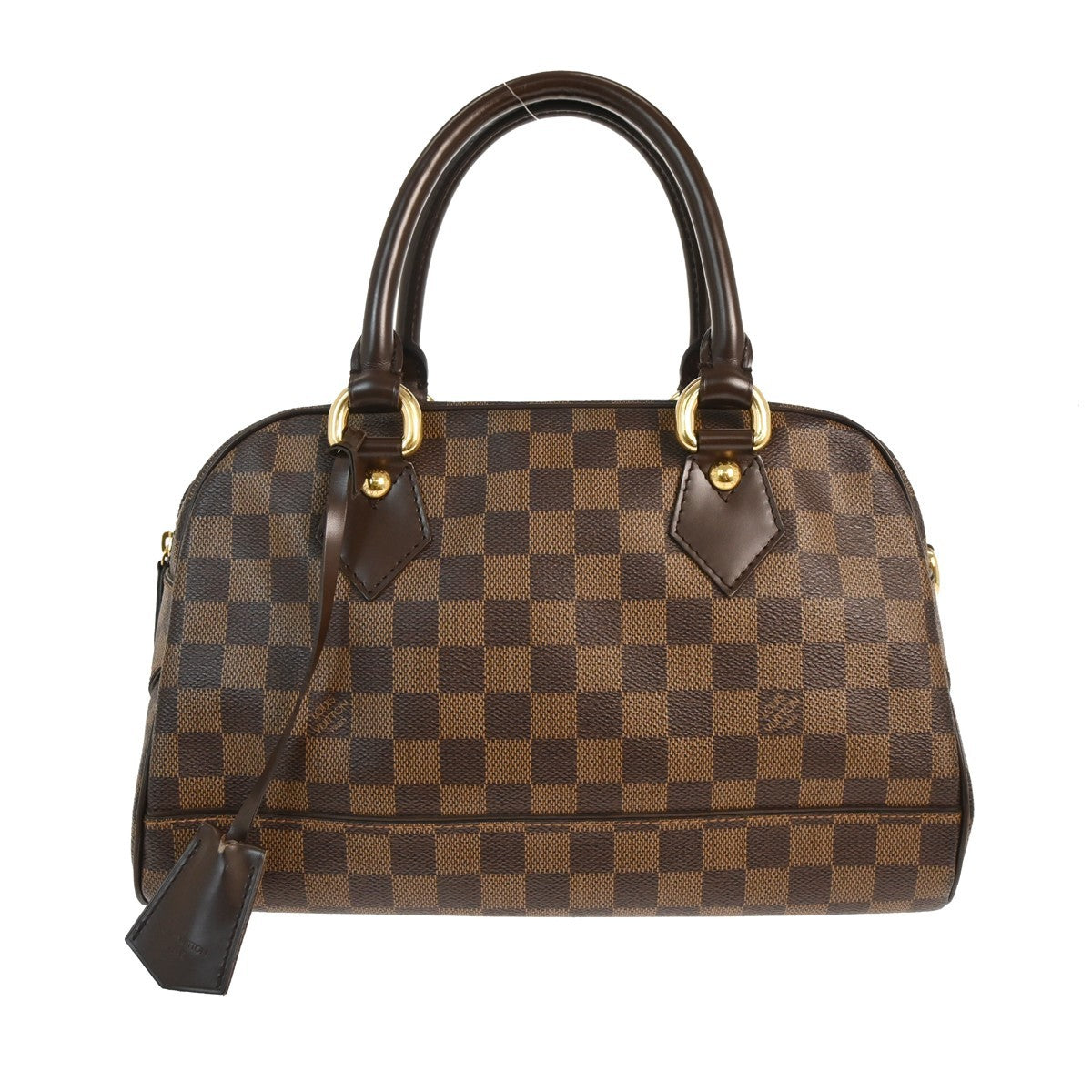 Louis Vuitton Duomo Boston Bag Damier, BROWN, CANVAS, Handbag
