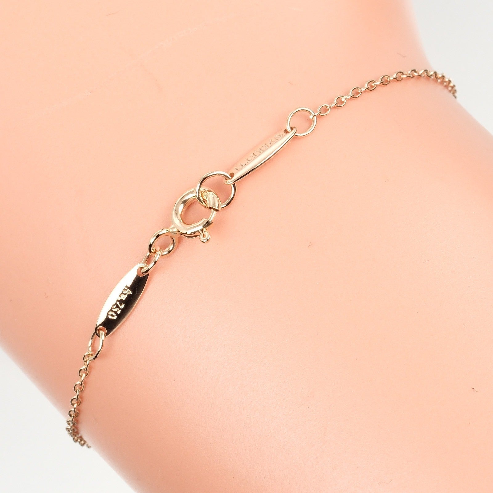 Tiffany & Co. Peretti Diamonds By The Yard Bracelet 18K Rose Gold with Diamond, GOLD, ROSE_GOLD, Bracelet