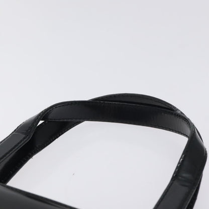 Salvatore Ferragamo Gancini handbag Patent leather, BLACK, PATENT_LEATHER, Handbag