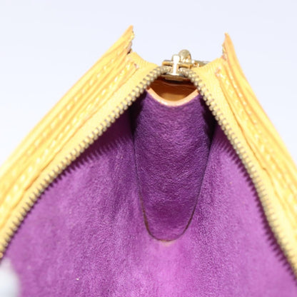 Louis Vuitton Pochette Accessoires Epi Leather, YELLOW, LEATHER, Clutche & pouche